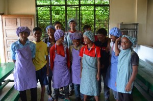 The participators of the Kids Kitchen Initiative from William Lewis Boys’ Home at Mawphlang