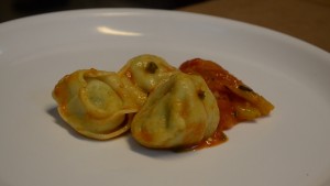 Hand crafted pasta stuffed with cottage cheese and spinach. Photo: NESFAS/Donboklang Majaw 
