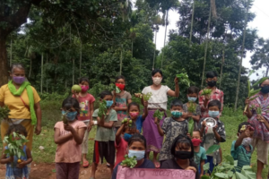 Read more about the article Infants identify wild edibles, plants on ABD walk in Garo Hills