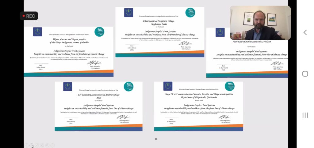 Awardees certificates
