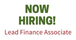 Read more about the article Job Vacancy: Lead Finance Associate