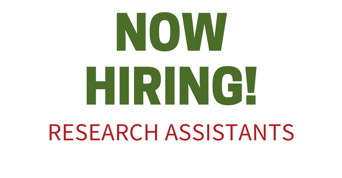 Read more about the article Job Vacancy – Research Assistants