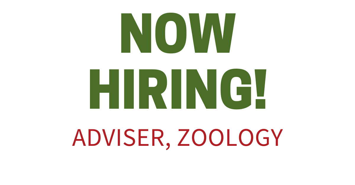 Read more about the article Job Vacancy – Adviser, Zoology