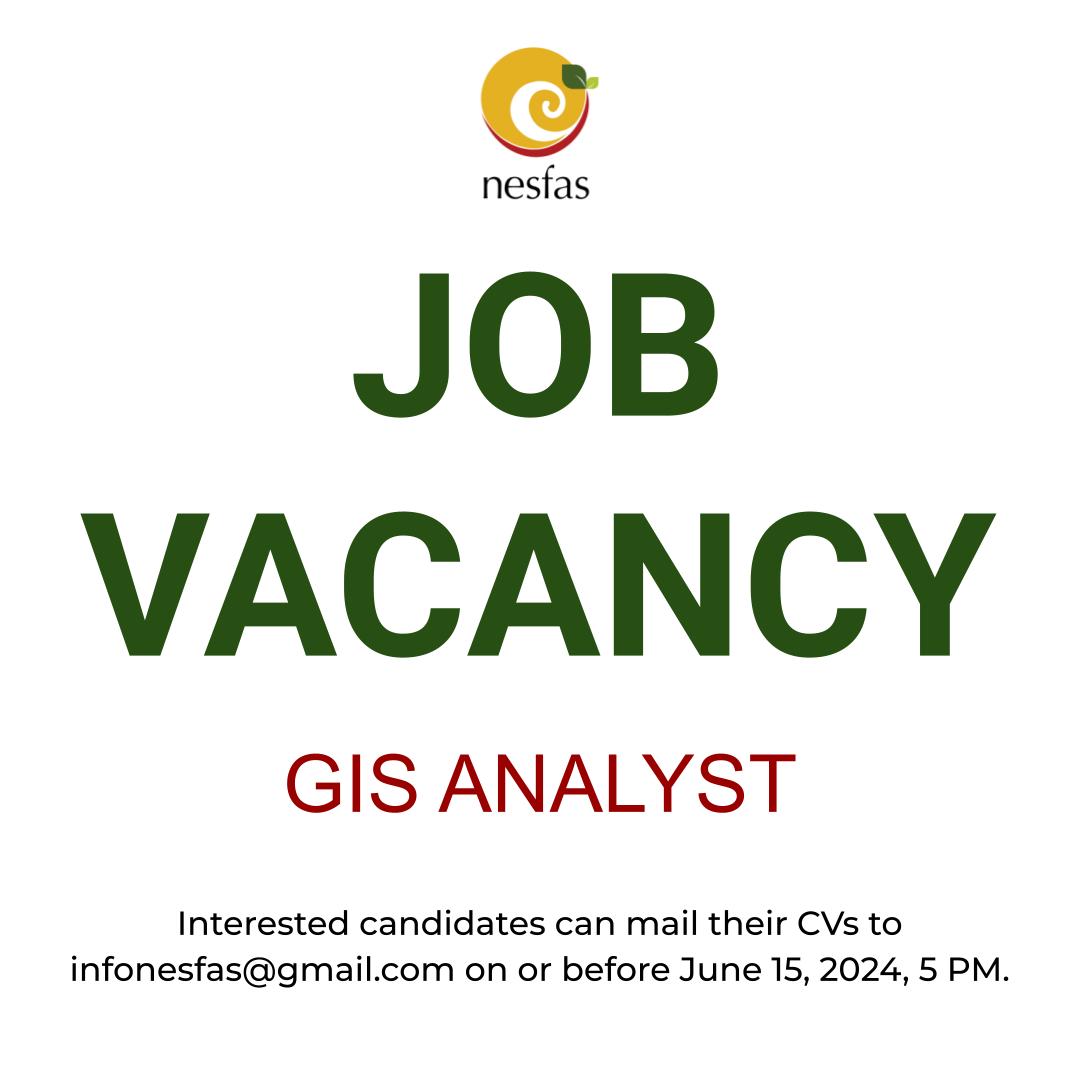 Read more about the article Job Vacancy- GIS Analyst