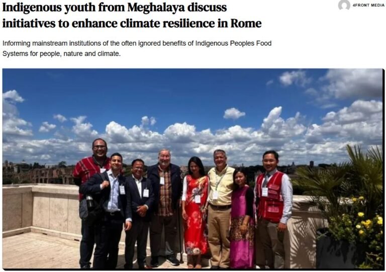 Indigenous youth from Meghalaya discuss initiatives to enhance climate resilience in Rome