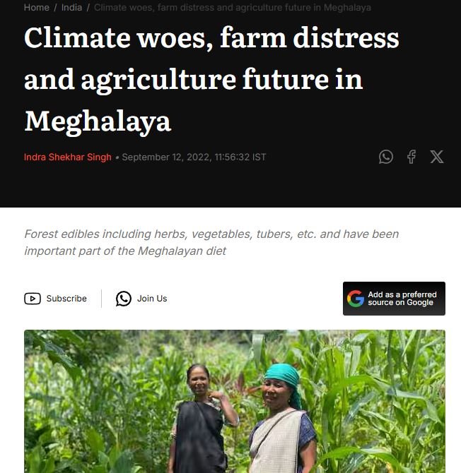 Climate woes, farm distress and agriculture future in Meghalaya 5 climate woes farm distress and agri