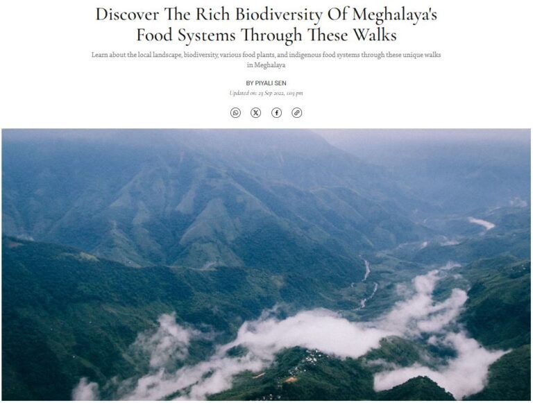 Discover The Rich Biodiversity Of Meghalaya's Food Systems Through These Walks 6 richbiodiversity